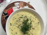 شوربة الدجاج بالكريمه كيتو