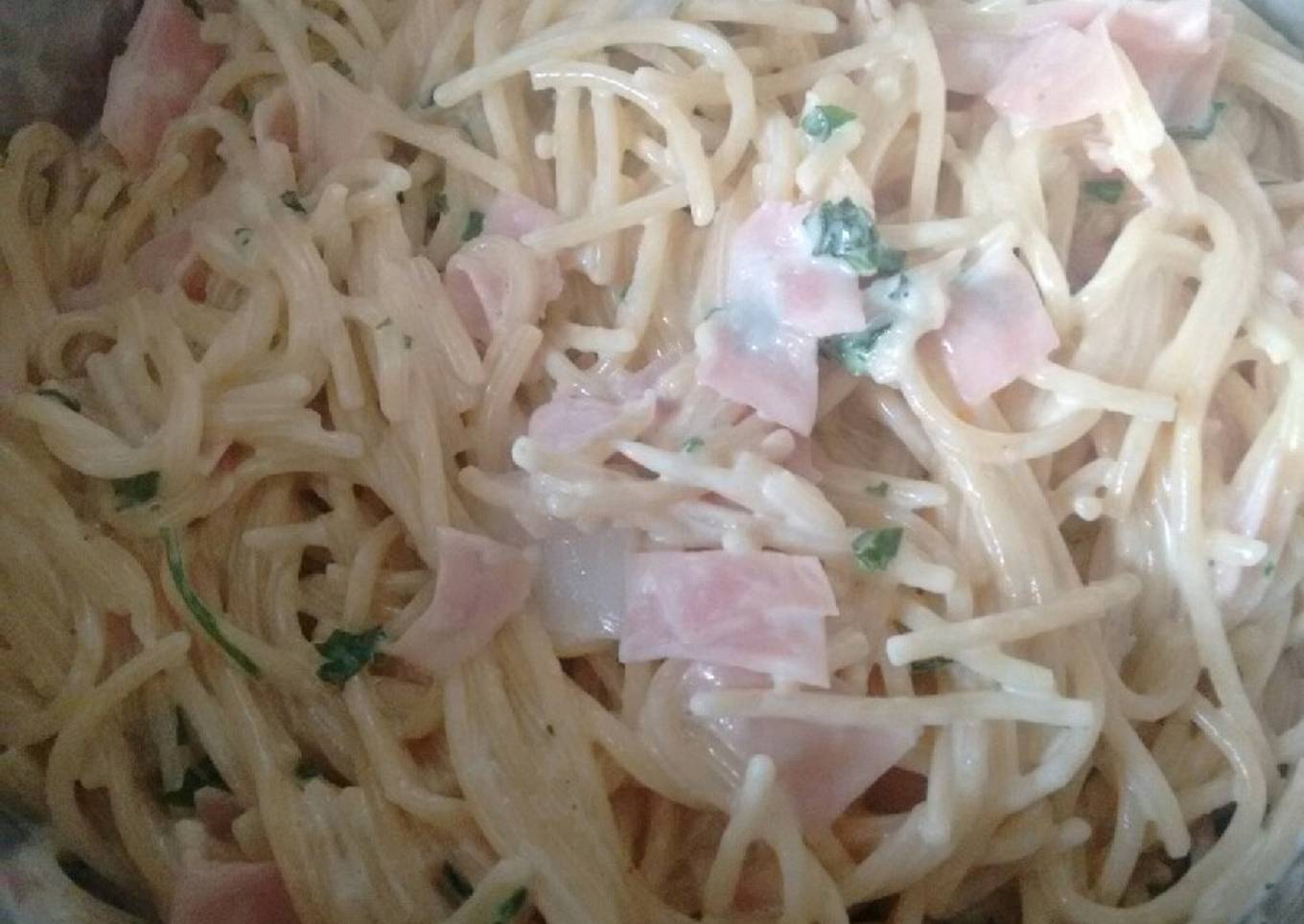 Spaghetti blanco sencillo