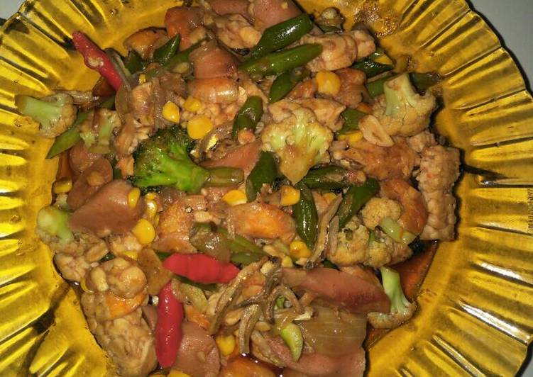 Resep Udang sosis saus tiram campur sayur sayur, Anti Gagal