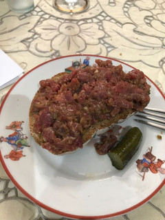 Una foto de Steak tartar