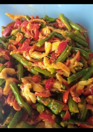 Foto resep Tumis kulit melinjo buncis dan jamur resep mertua