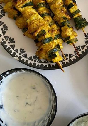 Une photo de Brochettes marinées #barbecueparty