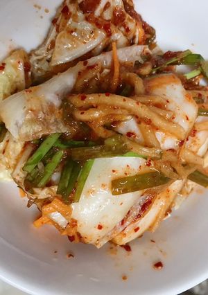 Hình của món Kim chi cải thảo.