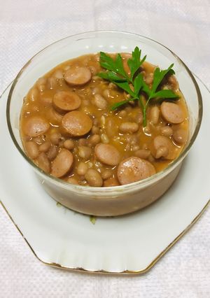 Una foto de Frijoles con Salchicha de Viena!