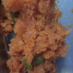 A picture of Spicy roasted dry Carrot veggie.