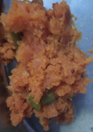 A picture of Spicy roasted dry Carrot veggie.