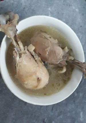 عکسی از دستور آبگوشت مرغ ساده