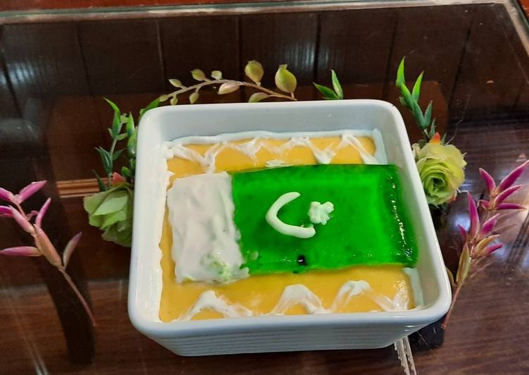 Steps to Prepare Perfect Independence day jelly custard