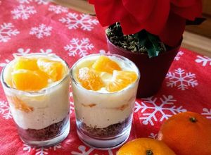Una foto de Vasitos cheesecake de mandarina