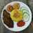 Nasi kuning rice cooker dan Empal Gepuk