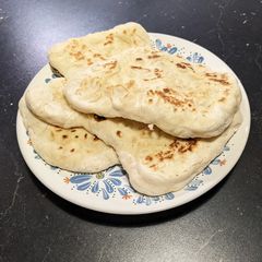 A picture of Naan bread.