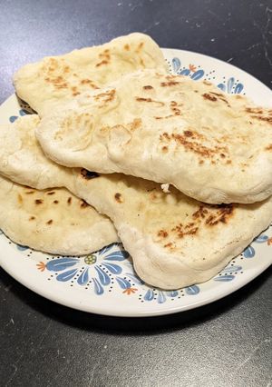 A picture of Naan bread.