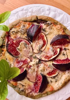 Hình của món 💚 Bánh Pizza Sung Ngọt Phô Mai Xanh Saint-Agur (Vegetarian).