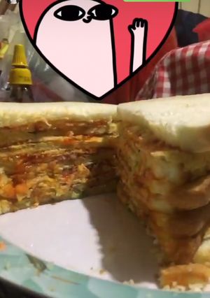 Foto resep Roti john (omelette)