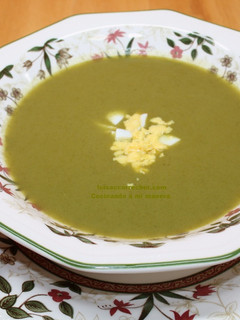 Una foto de Puré de acelgas