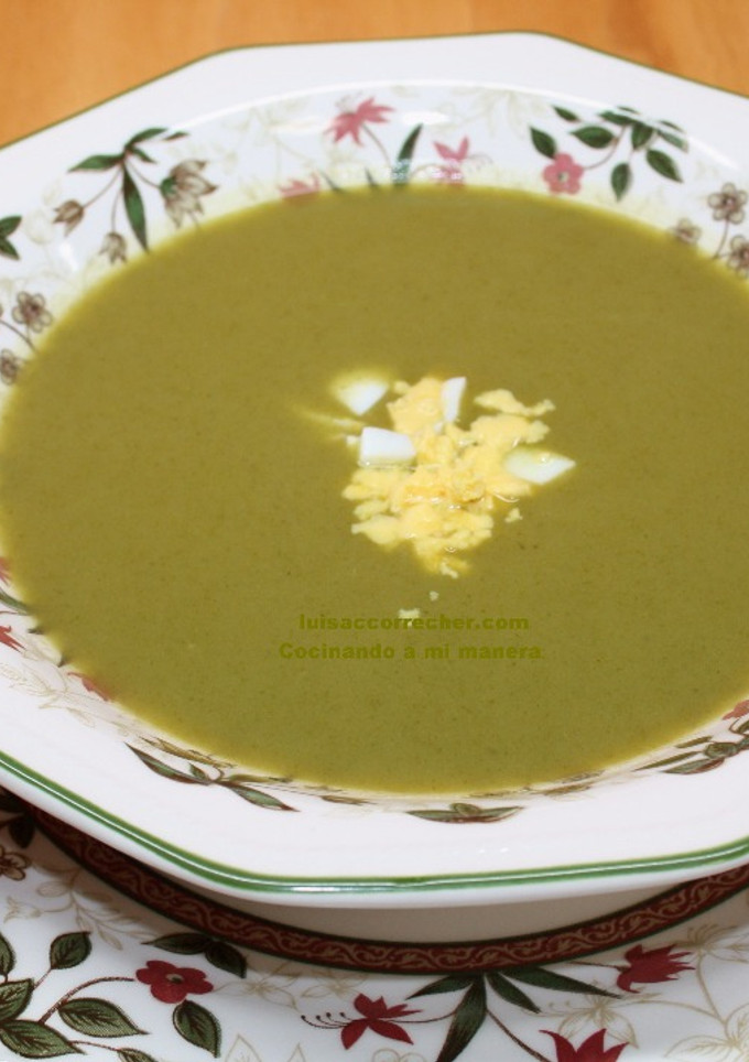 Una foto de Puré de acelgas
