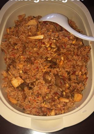 Foto resep Nasi goreng jawa babi sei asap (non halal)