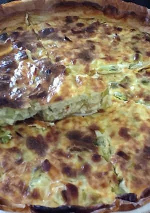 Une photo de Tarte poireaux chèvre