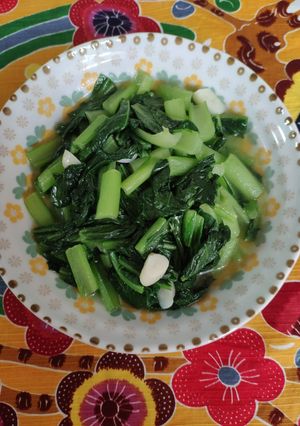 簡單料理-清炒小松菜 的食譜成品照片