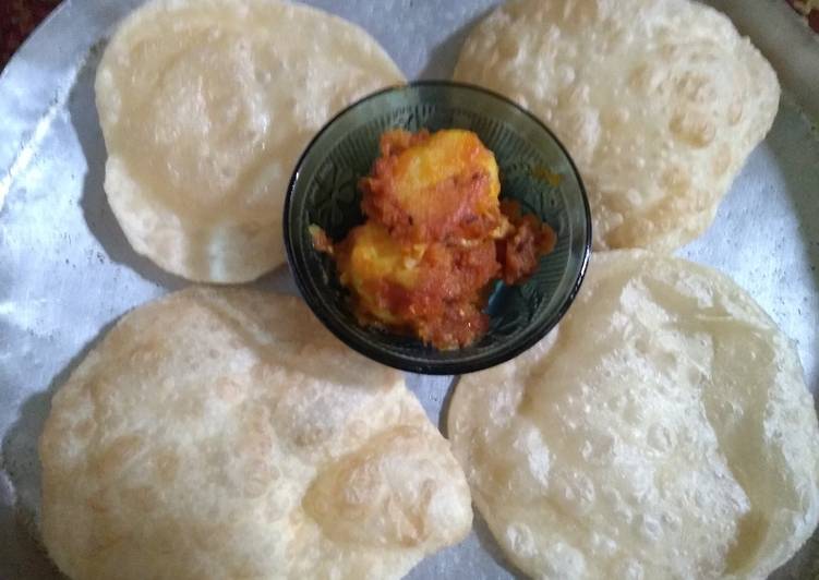 How to Autumn Delicious Luchi aloor Dom(puree and dum aaloo)