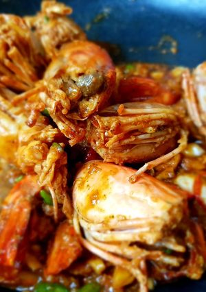 รูปของ กุ้งผัดพริกขี้หนูสด