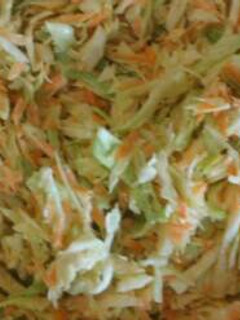 A picture of Carrot and cabbage salad.