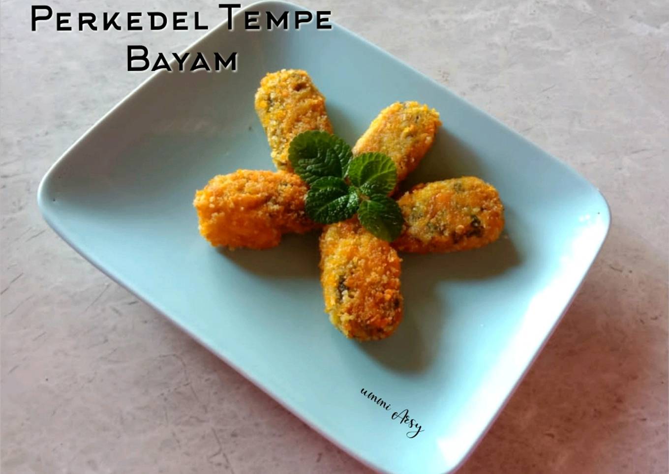 Perkedel Tempe Bayam