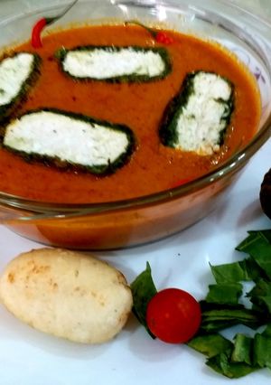 A picture of Shaam Savera palak paneer ka.