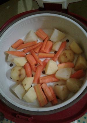 Foto resep Kentang n wortel kukus
