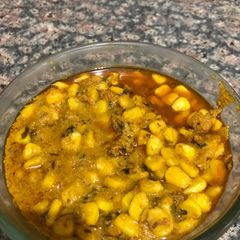A picture of Sweet corn curry.