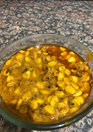 A picture of Sweet corn curry.