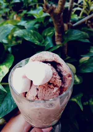 Foto resep Es krim marsmallow 🍧#bikinramadanberkesan