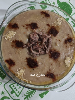 عکسی از دستور حلیم با گوشت گردن بوقلمون