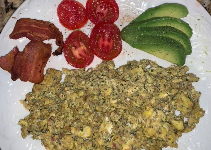 Steps to Prepare Super Quick Homemade Scrambled Eggs with Jalapeño Popper Stuffing