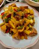 Chả nấm xào chua ngọt chay