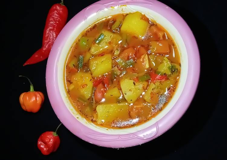 Sweet potatoes pepper soup