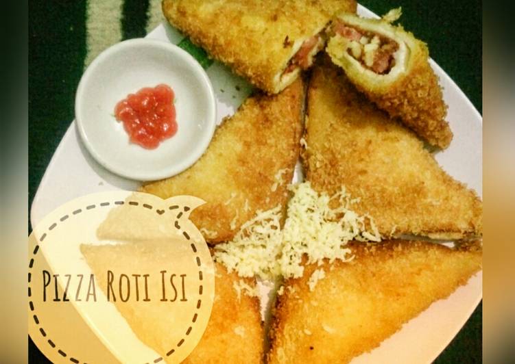 Bagaimana Menyiapkan Pizza goreng roti isi yang Lezat Sekali