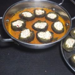 A picture of Indian spinach curry (sham savera).