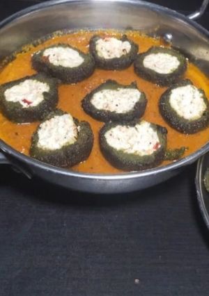 A picture of Indian spinach curry (sham savera).