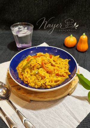 عکسی از دستور خوراک نودل
