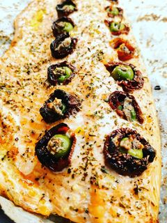 Foto di Filetto di salmone alla mediterranea