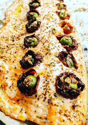 Foto di Filetto di salmone alla mediterranea