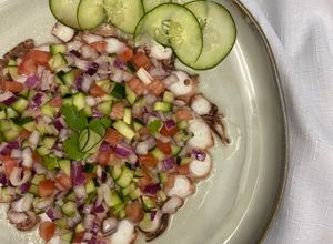 Una foto de Ceviche de pulpo