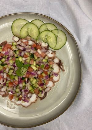 Una foto de Ceviche de pulpo