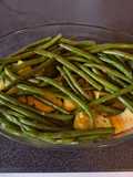 Green beans and courgette salad