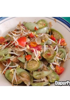 Foto resep Tumis terong tauge pedas