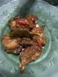 Rendang ayam tanpa santen