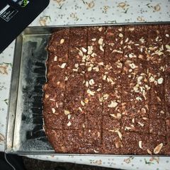 A picture of Dodha Burfi with Daliya.