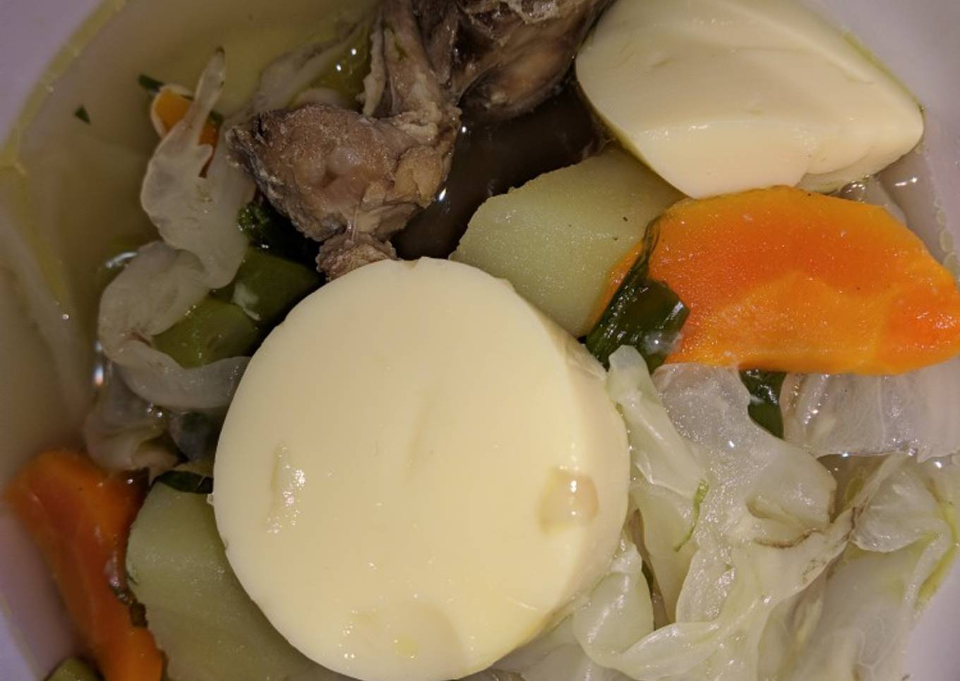 Sop ayam tofu