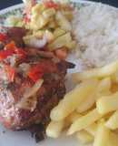 Pollo en Braza al horno - (Dos personas)
